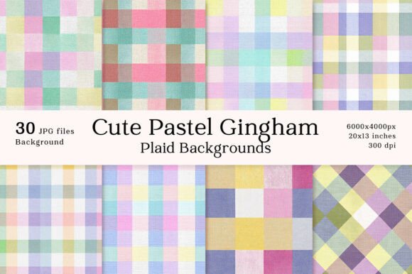 Download Cute Pastel Gingham Plaid Backgrounds - Gingham plaid Collection