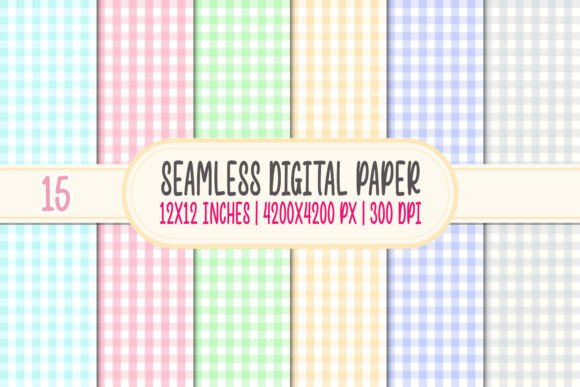 Download Pastel Gingham Digital Paper Svg - Svg Collection