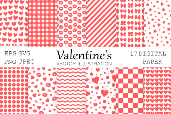 Download Valentines Red Digital Paper SVG - Svg Collection