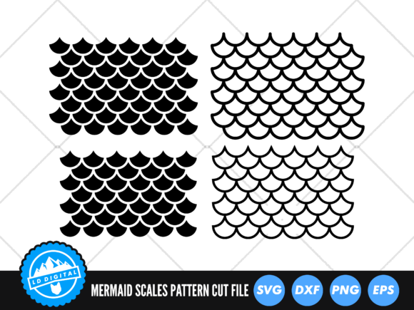 Download Mermaid Scales Pattern SVG | Scallop SVG - Svg Collection