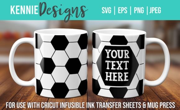 Download Soccer Ball Wrap Customizable Mug SVG - Svg Collection