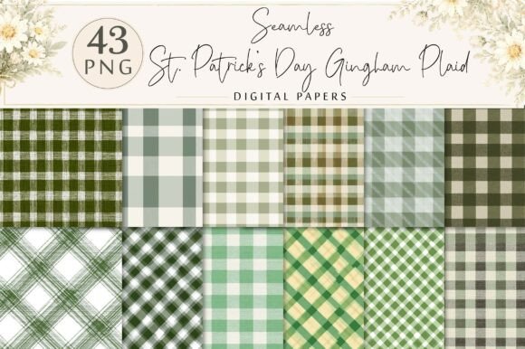 Download St. Patrick’s Day Gingham Plaid Pattern - Gingham plaid Collection