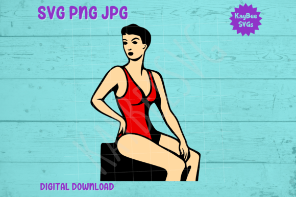 Download Vintage 1960s Bathing Suit Swimsuit SVG - Svg Collection