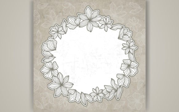 Download Decorative Paper Cut Floral Frame SVG - Svg Collection