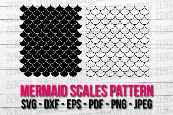 Download Mermaid Scales Pattern SVG Cut File - Svg Collection