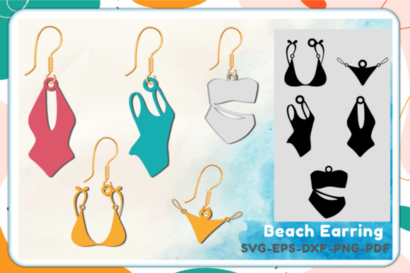 Download Bathing Suit Earring Svg Bikini Earring - Svg Collection