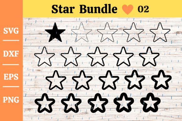 Download Stars SVG Bundle,Star Outline Vector #02 - Svg Collection