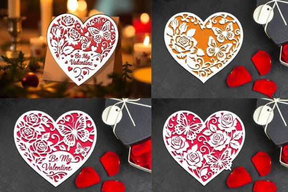 Download Paper Cut Valentine's Card SVG Bundle - Svg Collection