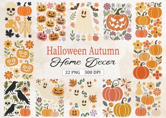 Download Halloween Autumn Home Decor SVG Bundle - Svg Collection