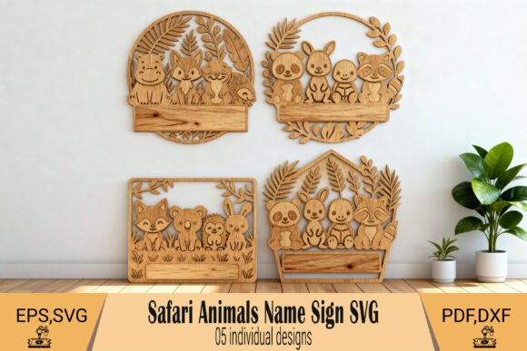 Download Safari Animal Name Sign SVG - Svg Collection